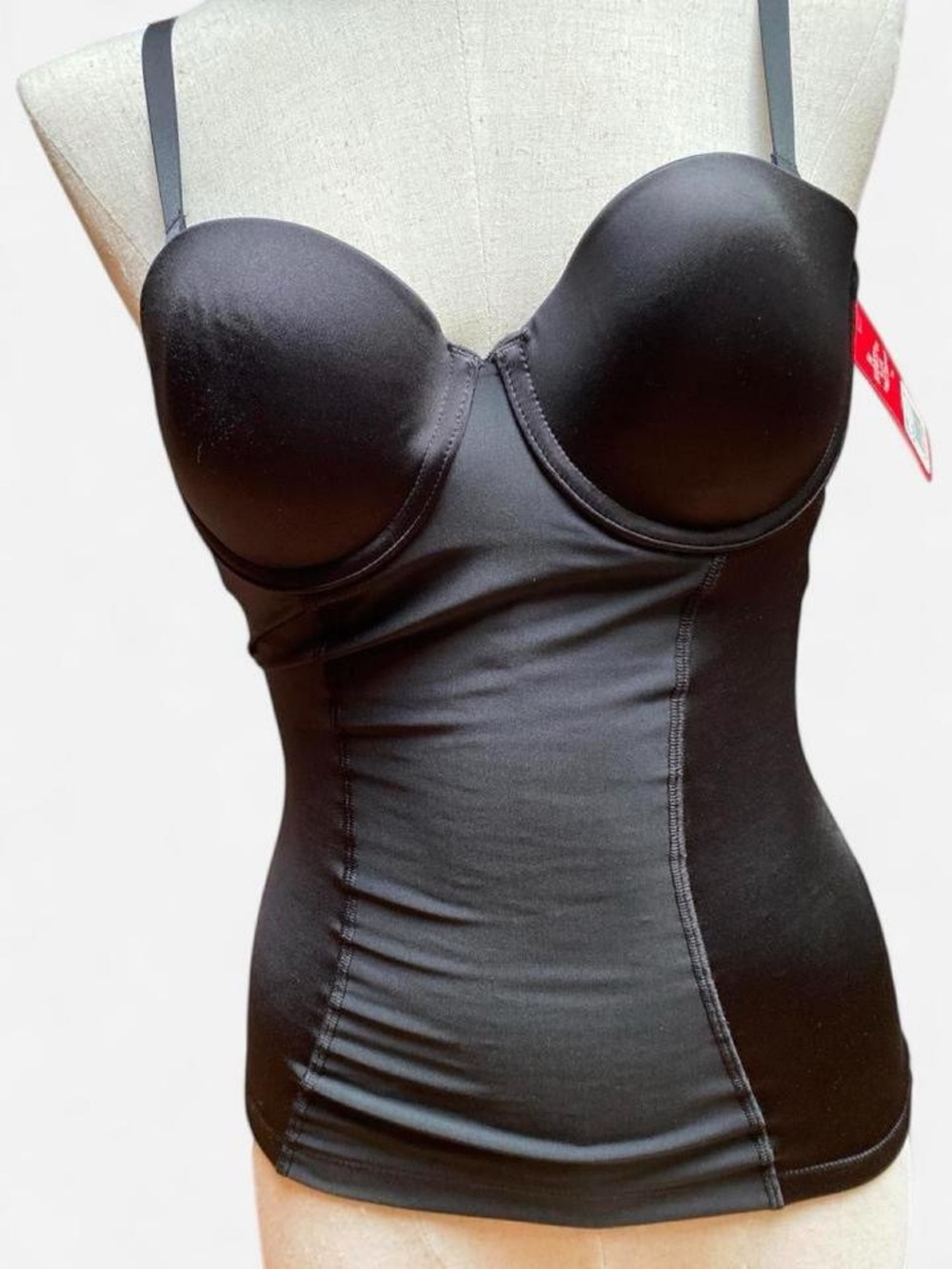 SPANX Black Sculpting Bustier Cami with Adjustable Straps